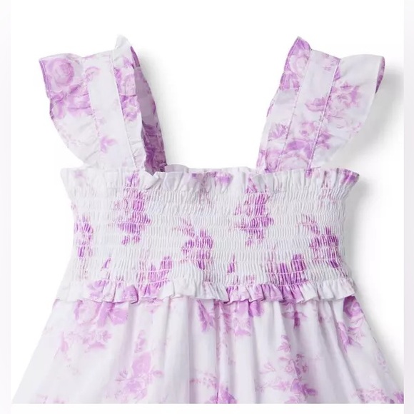 Janie and Jack The Emily Floral Smocked Sundress - Picture 4 of 12